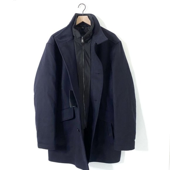 Hugo Boss Coxtan Bib-Front Wool Cashmere Coat - Picture 7 of 11